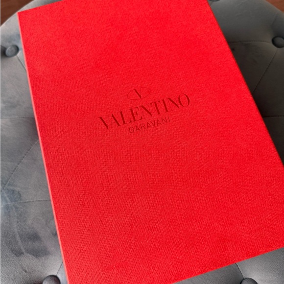 Valentino Black Leather Heels with Bow Accent - Picture 5 of 5